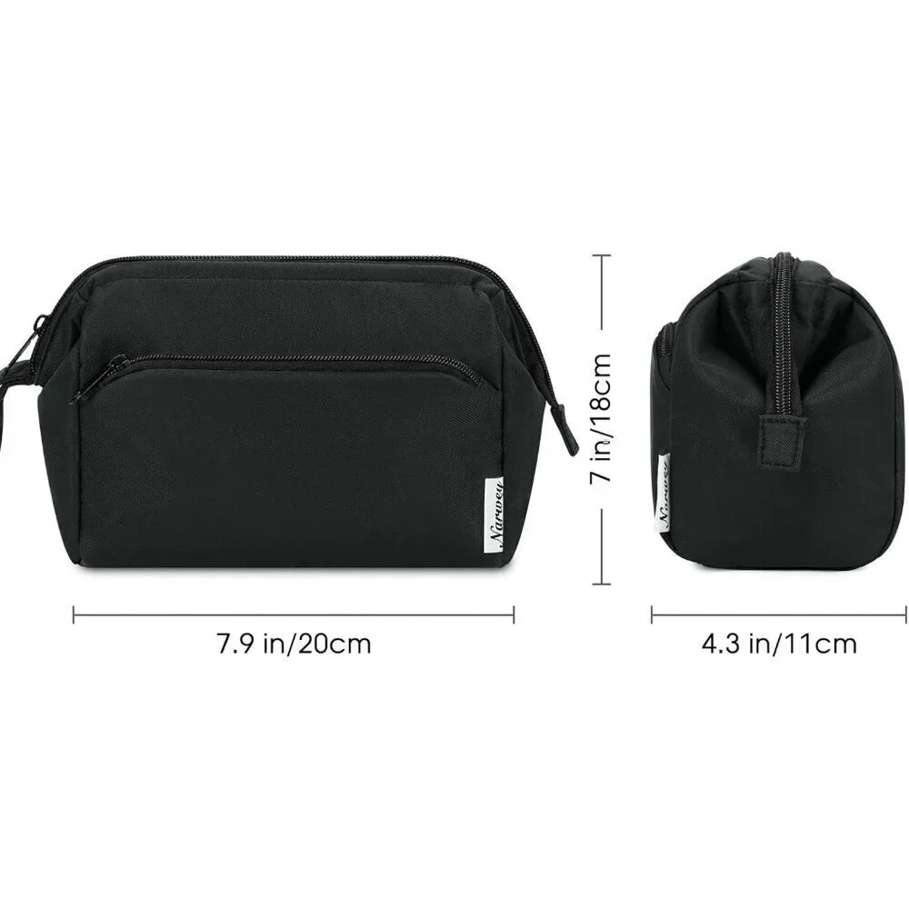 Makeup Bag Women Wide-open Make up Bag Travel Cosmetic Bag Organizer Toiletry Ba